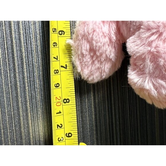 8" Animal Adventure Plush Pink White Plush Laying Easter Bunny Stuffed Rabbit - Picture 9 of 9